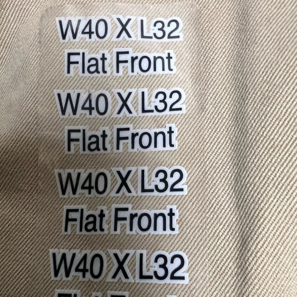 ST JOHN’S BAY KHAKI RETRO CHINO PANTS. FLAT FRONT w/SIDE SEAM POCKETS. W40 x 32L - Picture 6 of 8